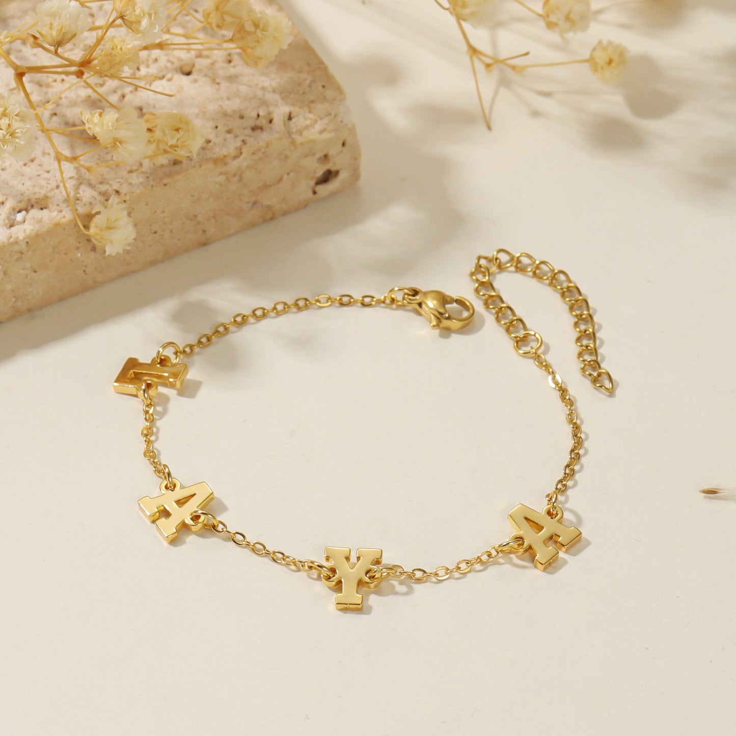Personalized Letters Bracelet | Custom Name Jewelry with Adjustable Fit | Unique Gift for Any Occasion