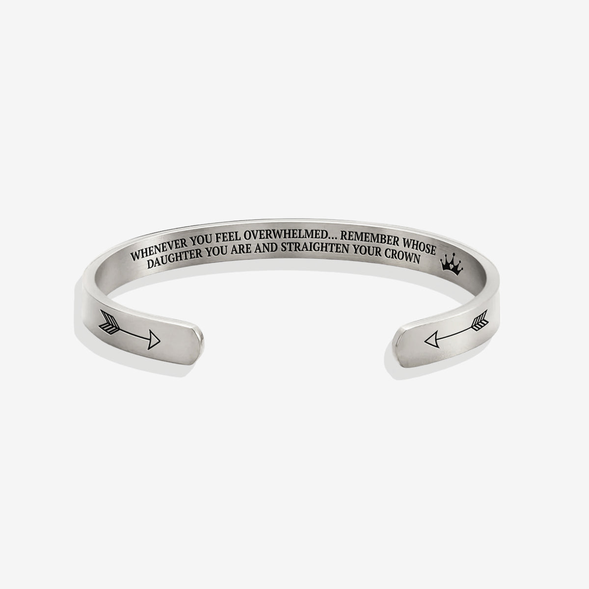 ‘Remember Who You Are’ Personalised Engraved Cuff Bangle