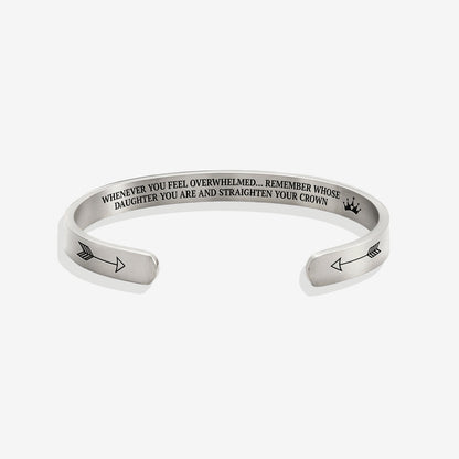 ‘Remember Who You Are’ Personalised Engraved Cuff Bangle
