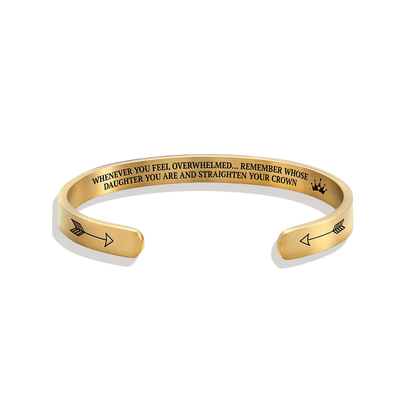 ‘Remember Who You Are’ Personalised Engraved Cuff Bangle