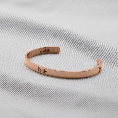 ‘Beautiful Girl You Can Do Hard Things’ Personalised Engraved Bangle