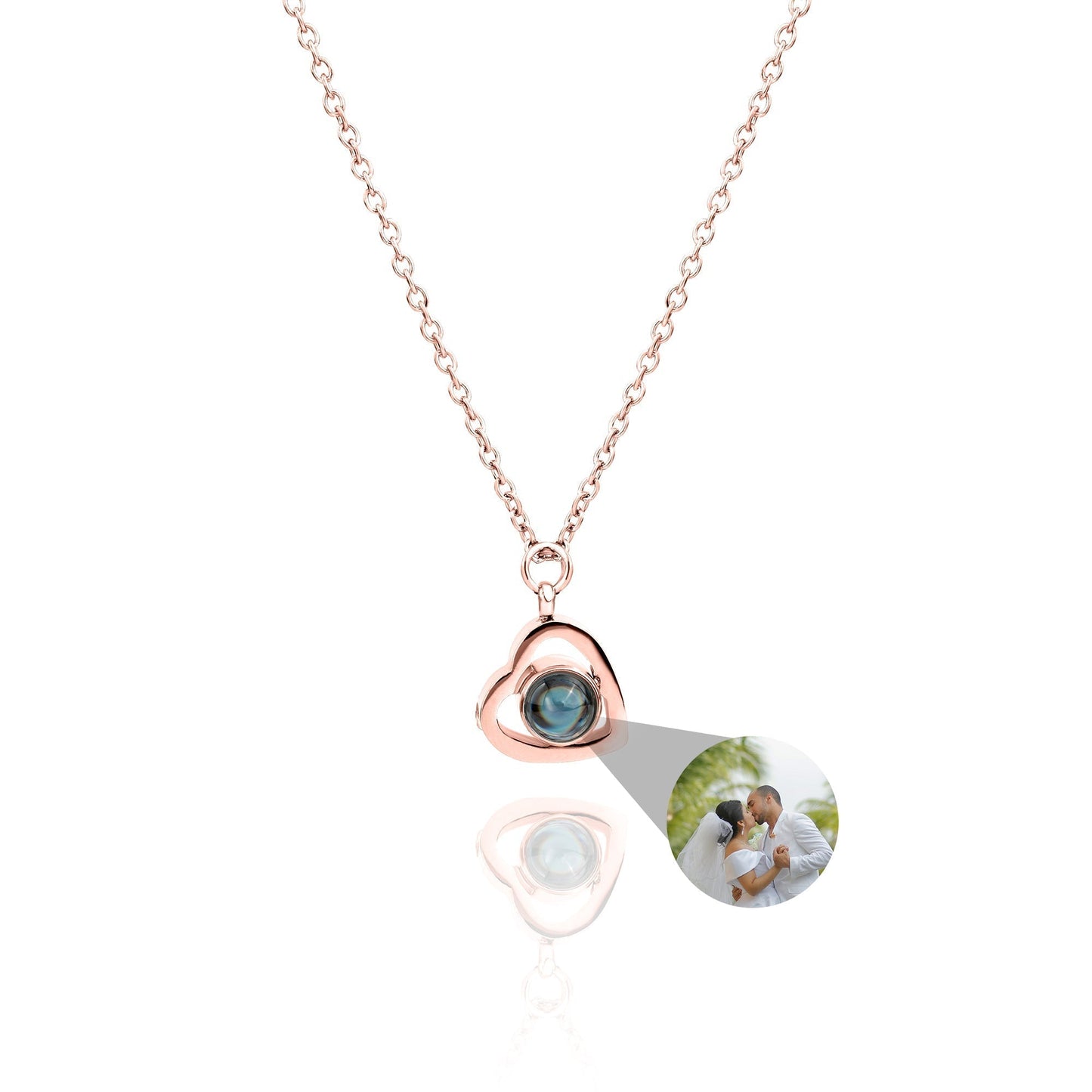 Personalised Heart Photo Necklace