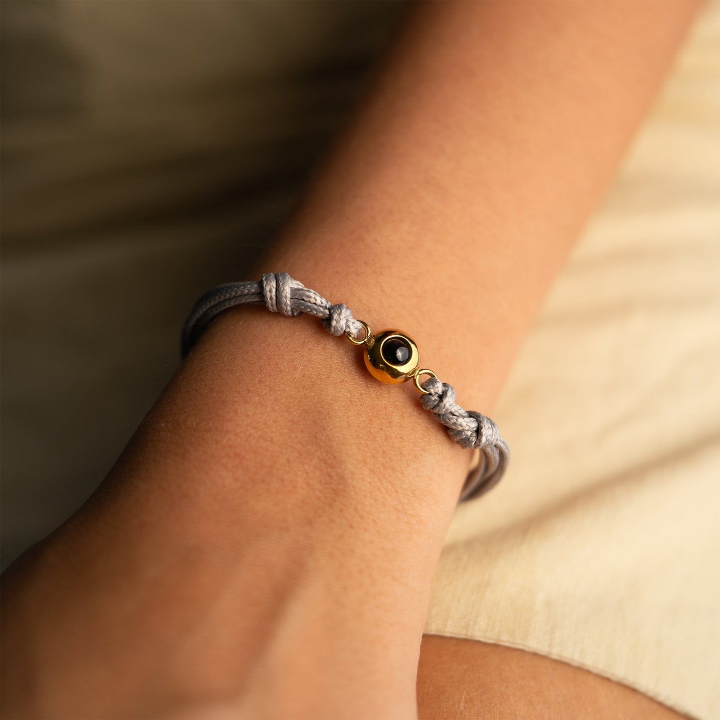 Personalised Photo Projection Bracelet - Marine Knot