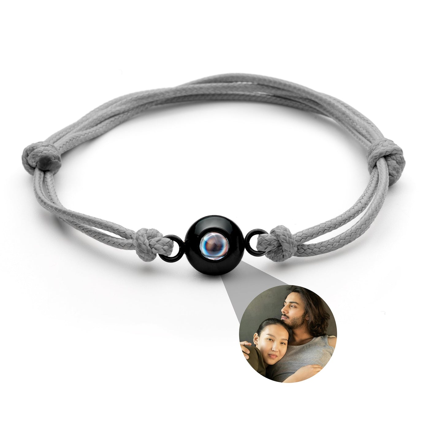 Personalised Photo Projection Bracelet - Marine Knot