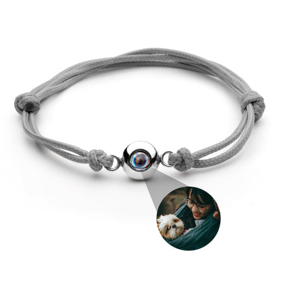 Personalised Photo Projection Bracelet - Marine Knot