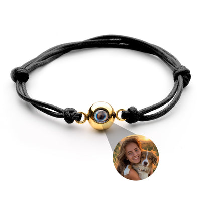 Personalised Photo Projection Bracelet - Marine Knot