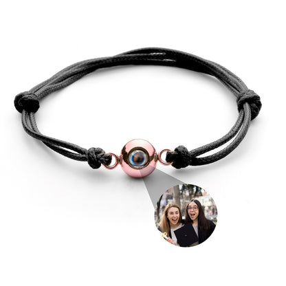 Personalised Photo Projection Bracelet - Marine Knot