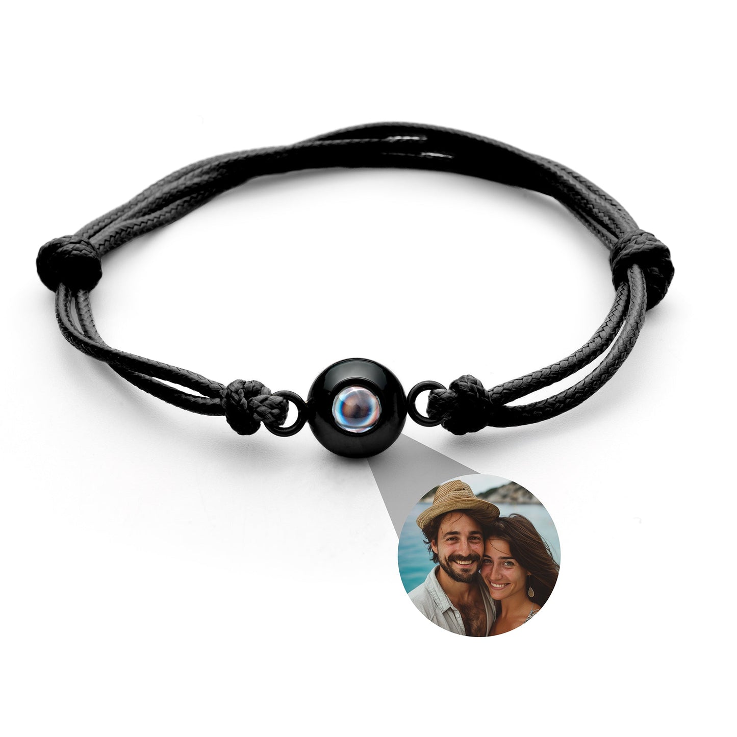 Personalised Photo Projection Bracelet - Marine Knot