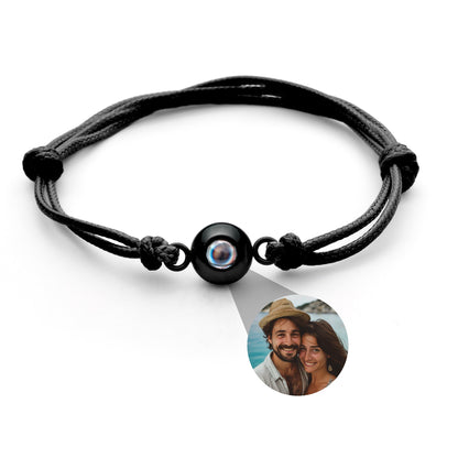 Personalised Photo Projection Bracelet - Marine Knot