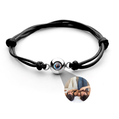 Personalised Photo Projection Bracelet - Marine Knot