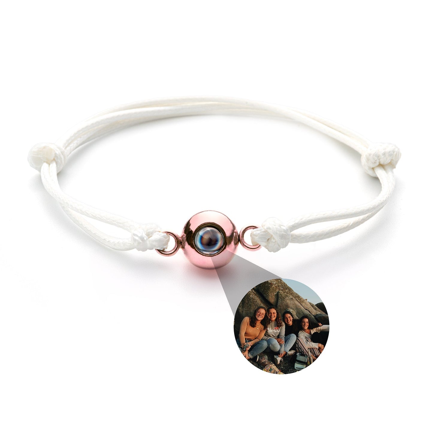 Personalised Photo Projection Bracelet - Marine Knot