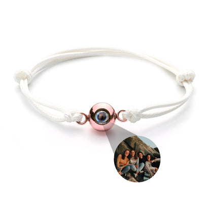 Personalised Photo Projection Bracelet - Marine Knot