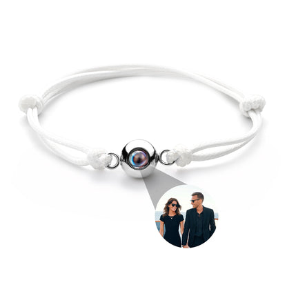Personalised Photo Projection Bracelet - Marine Knot