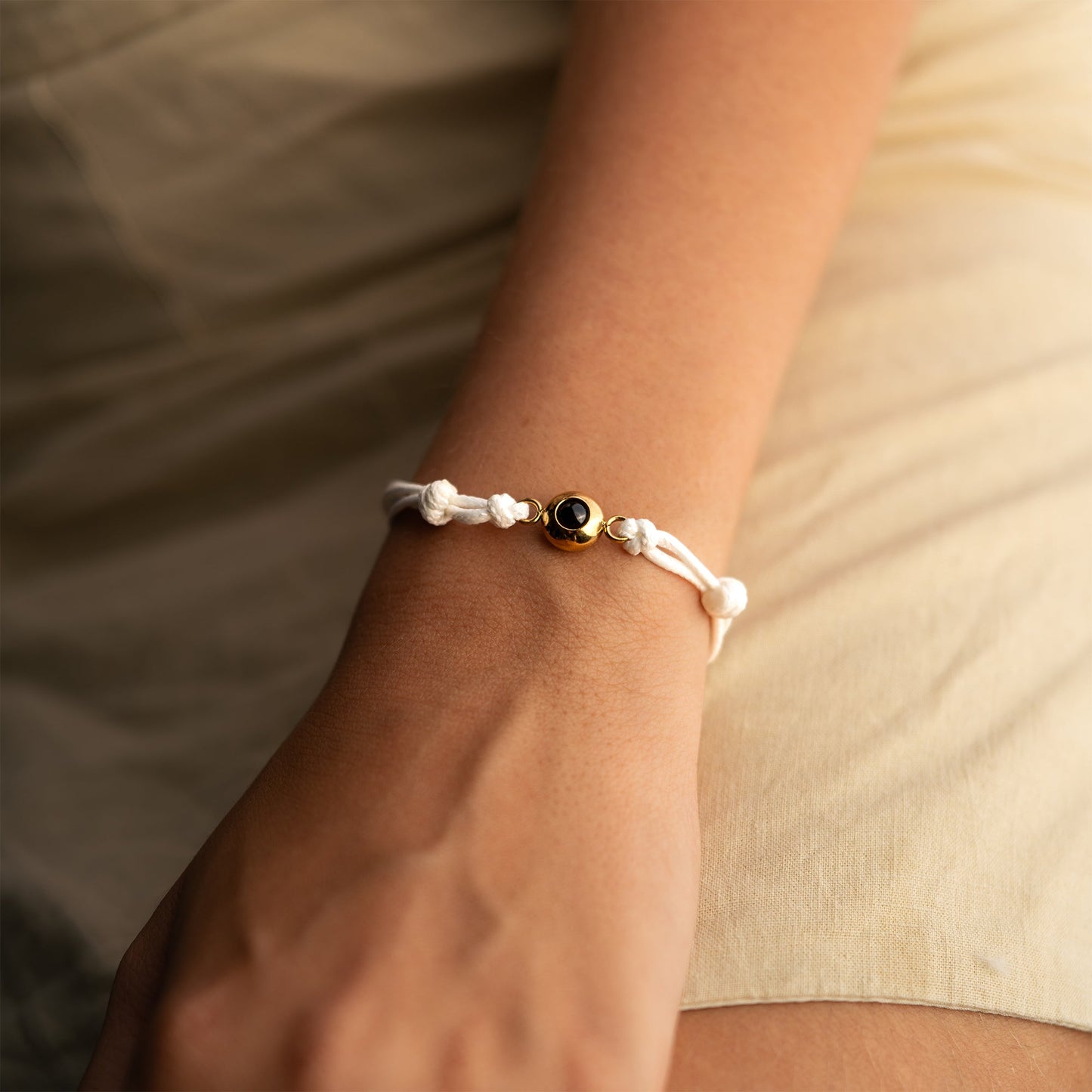 Personalised Photo Projection Bracelet - Marine Knot