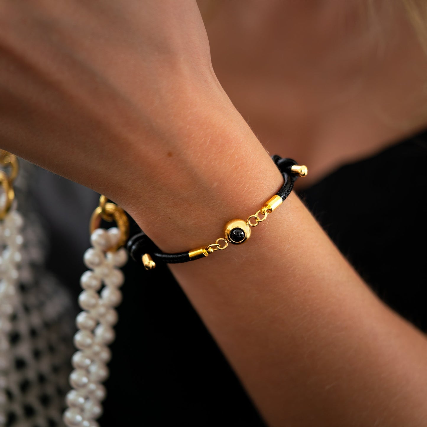 Personalised Photo Projection Bracelet - Leather