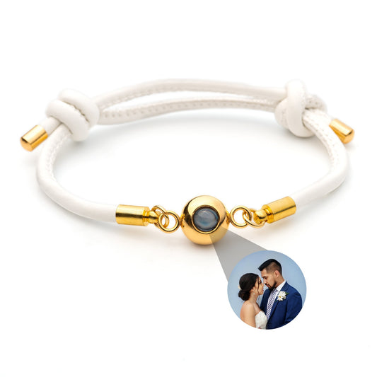 Personalised Photo Projection Bracelet - Leather