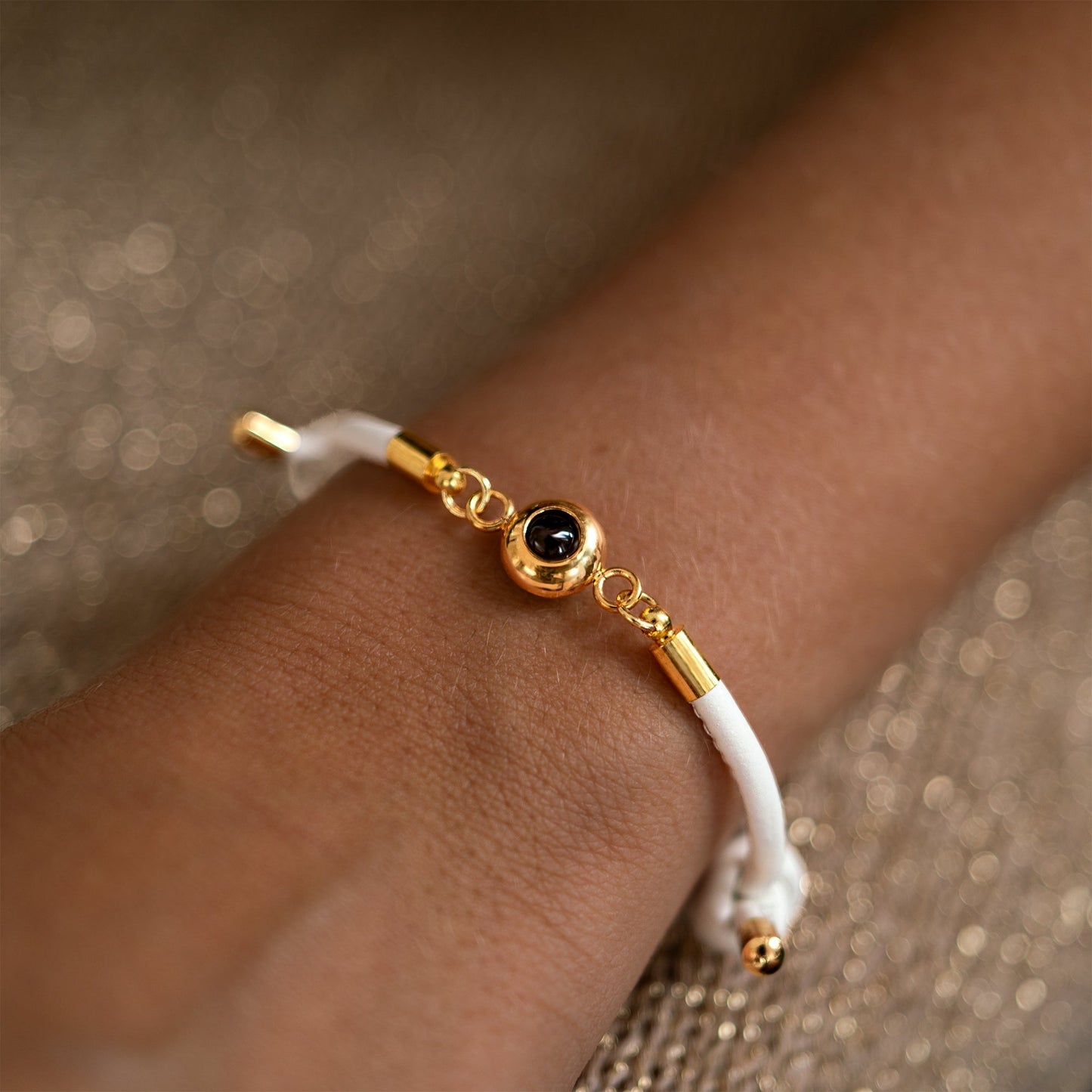 Personalised Photo Projection Bracelet - Leather