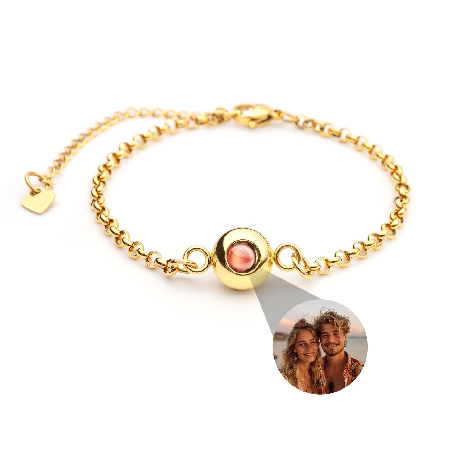 Personalised Photo Bracelet – Rolo Chain