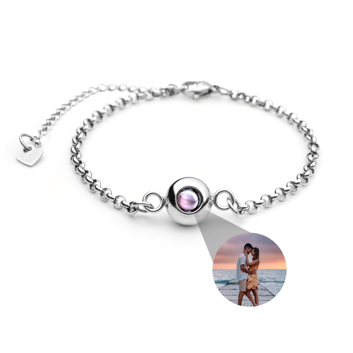 Personalised Photo Bracelet – Rolo Chain