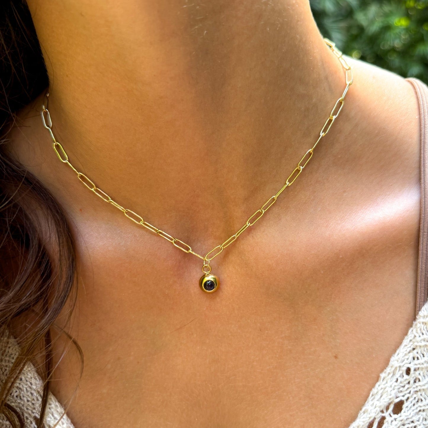 Personalised Photo Necklace – Paperclip Chain