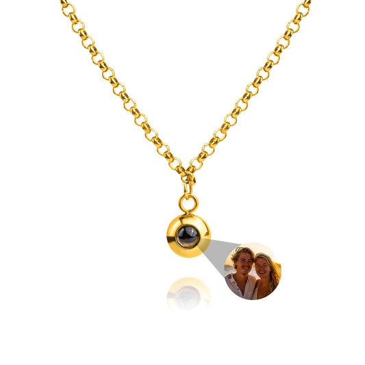 Personalised Photo Necklace – Rolo Chain