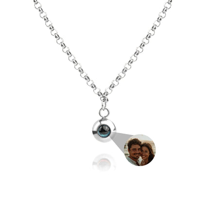 Personalised Photo Necklace – Rolo Chain