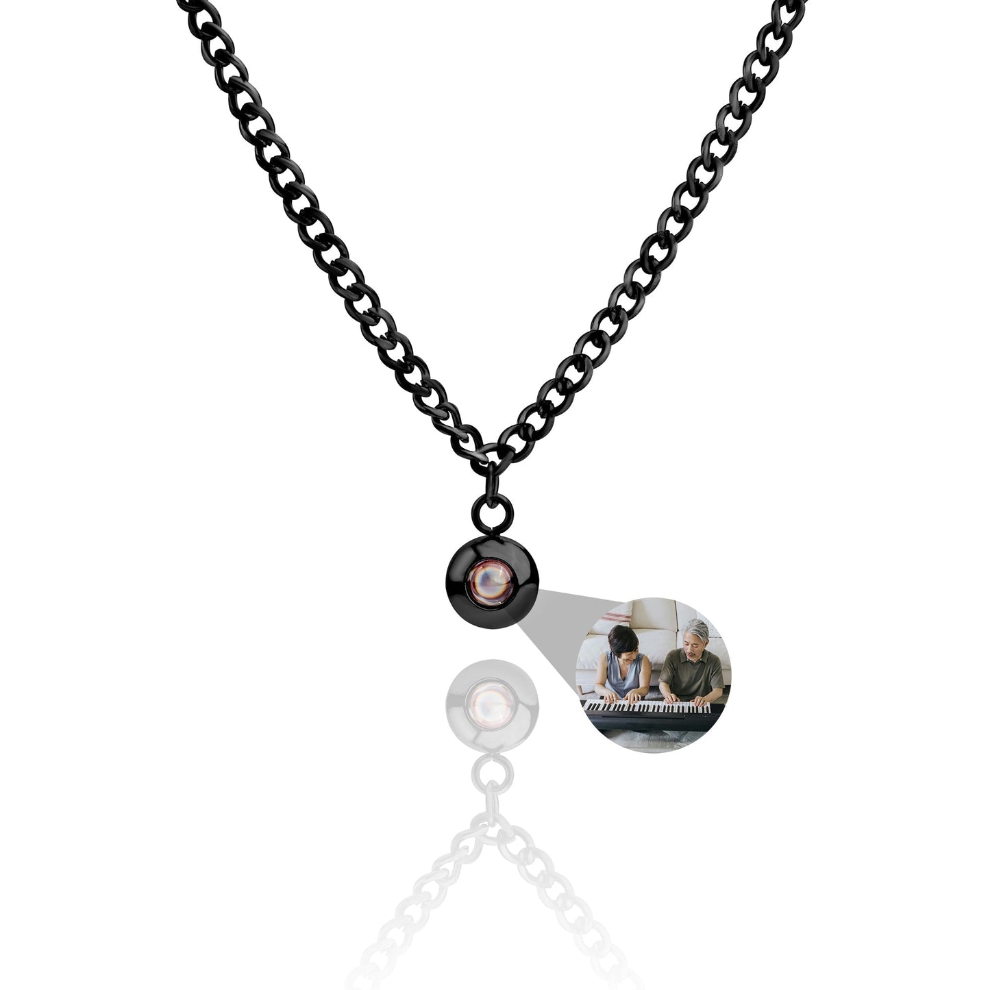 Personalised Photo Necklace – Cuban Chain
