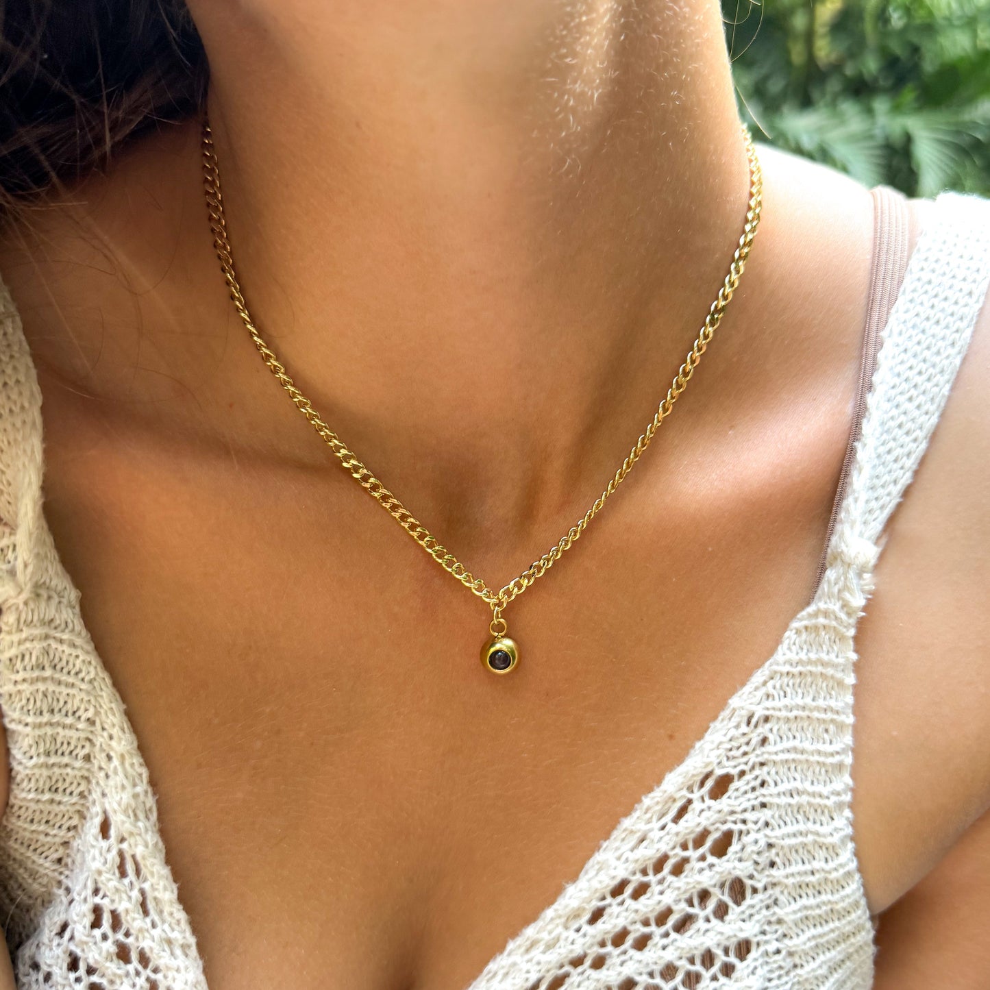 Personalised Photo Necklace – Cuban Chain