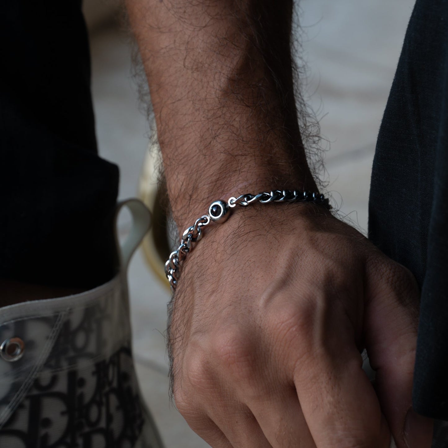 Personalised Photo Bracelet with Your Picture – Cuban Chain Projection Bracelet