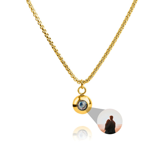 Personalised Photo Necklace – Snake Chain