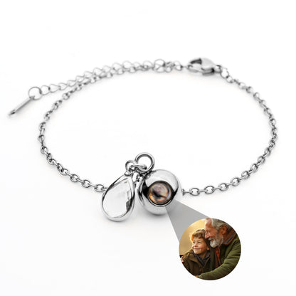 Personalised Photo Bracelet with Birthstone