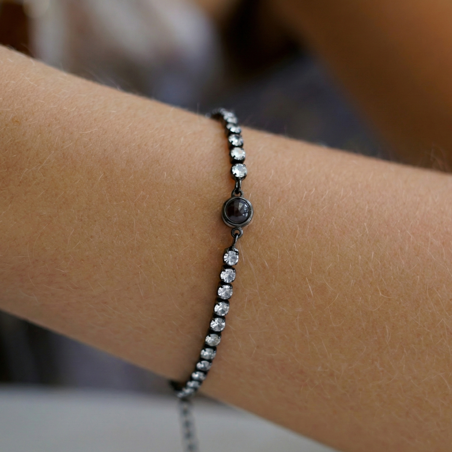 Personalised Photo Bracelet – Tennis Zirconia