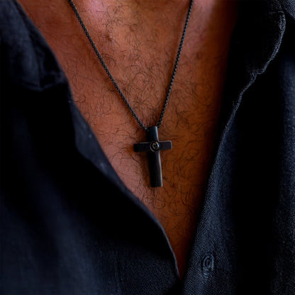 Personalised Photo Necklace – Cross