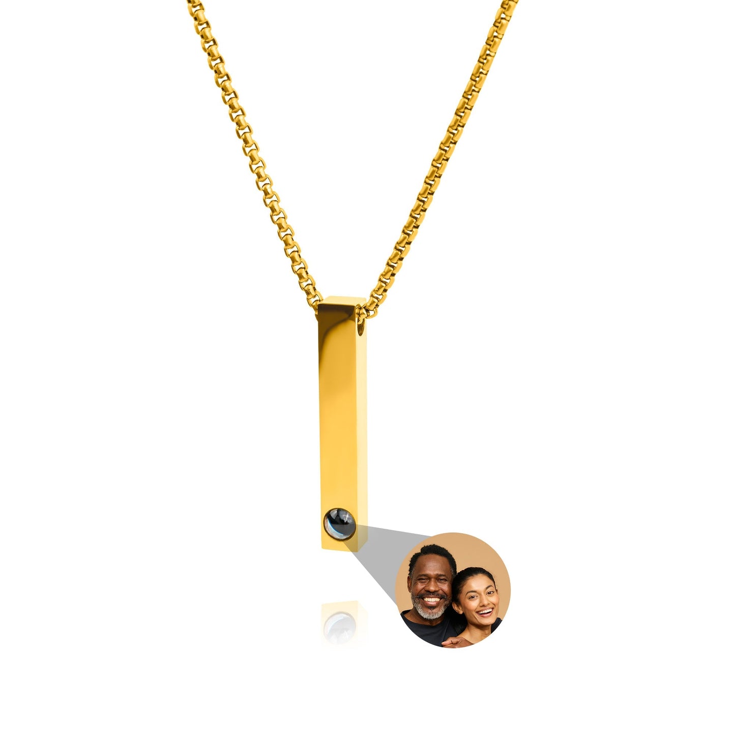 Personalised Photo Necklace – Bar B-Chain