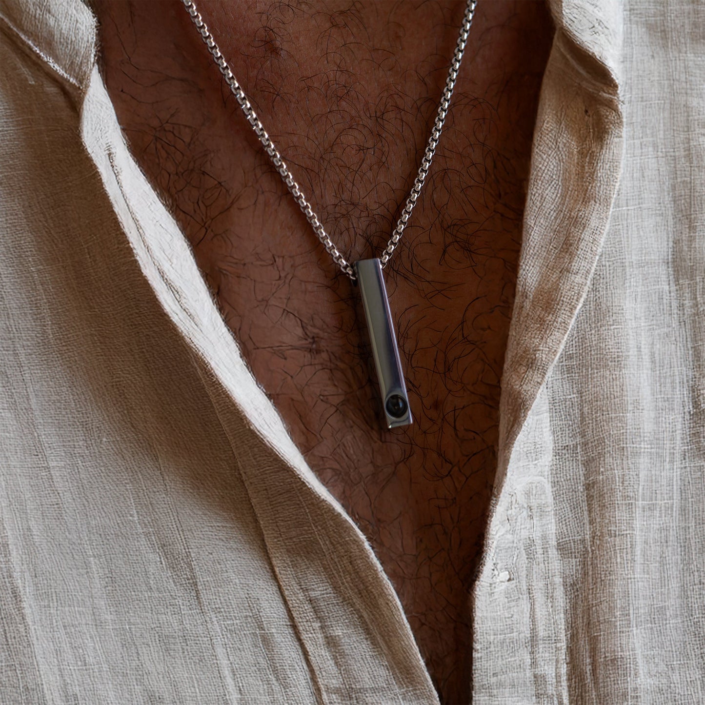 Personalised Photo Necklace – Bar B-Chain