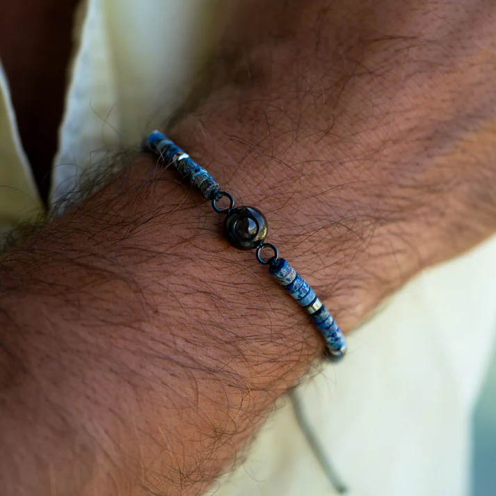 Personalised Photo Bracelet – Heishi Gemstone