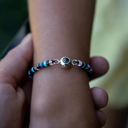 Personalised Photo Bracelet – Heishi Gemstone