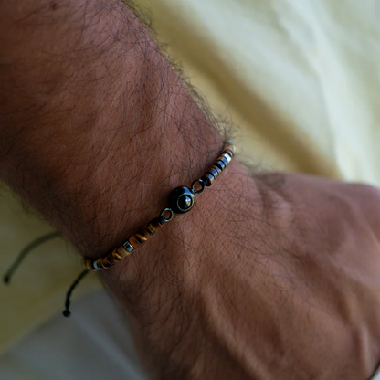Personalised Photo Bracelet – Heishi Gemstone