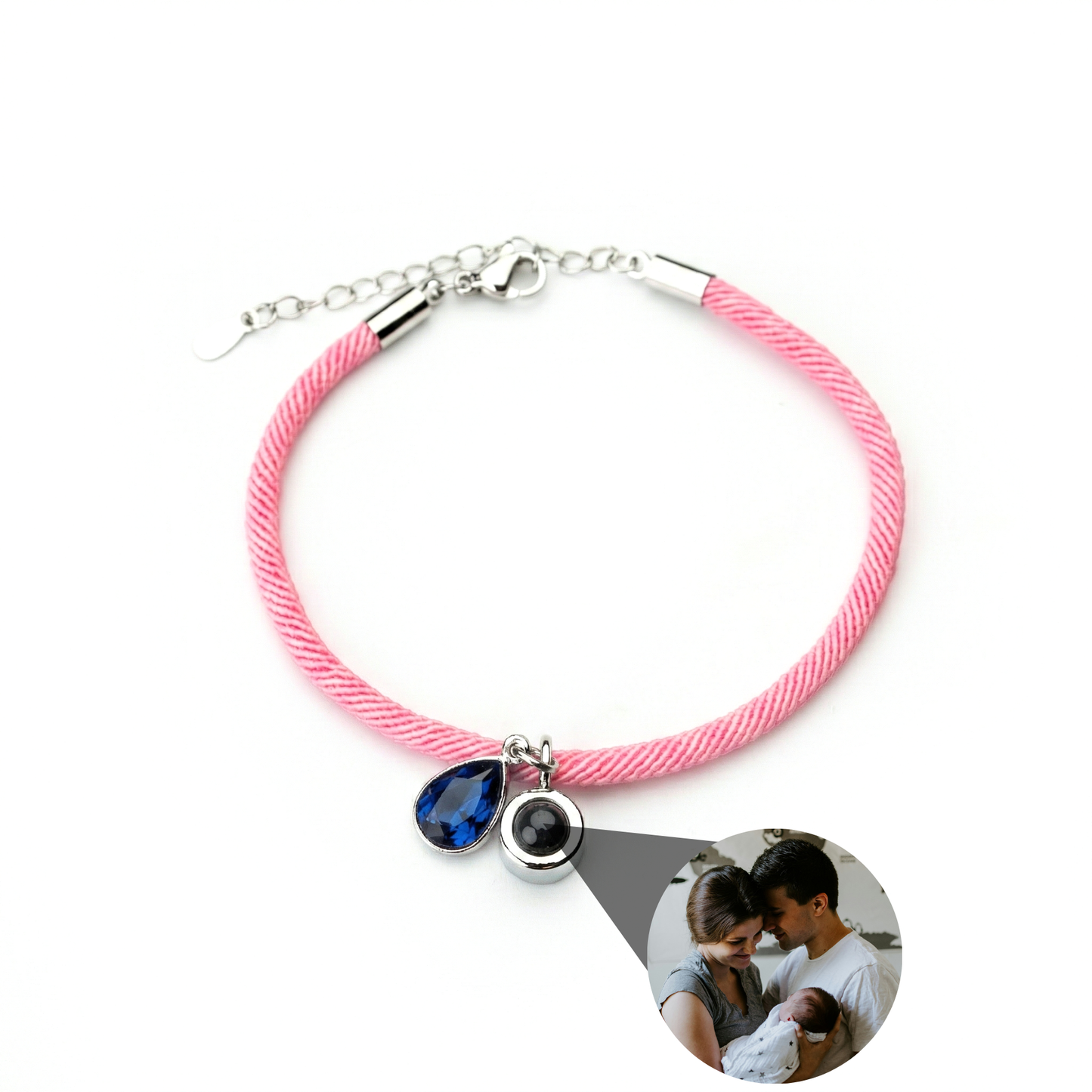 Personalised Photo Bracelet – Essence Birthstone