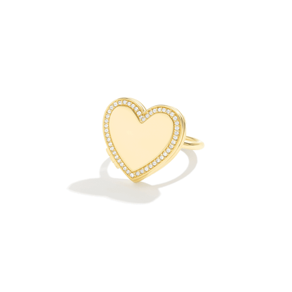 Personalised Photo Locket Ring – Heart