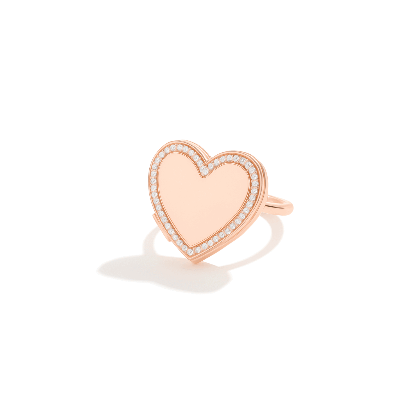 Personalised Photo Locket Ring – Heart