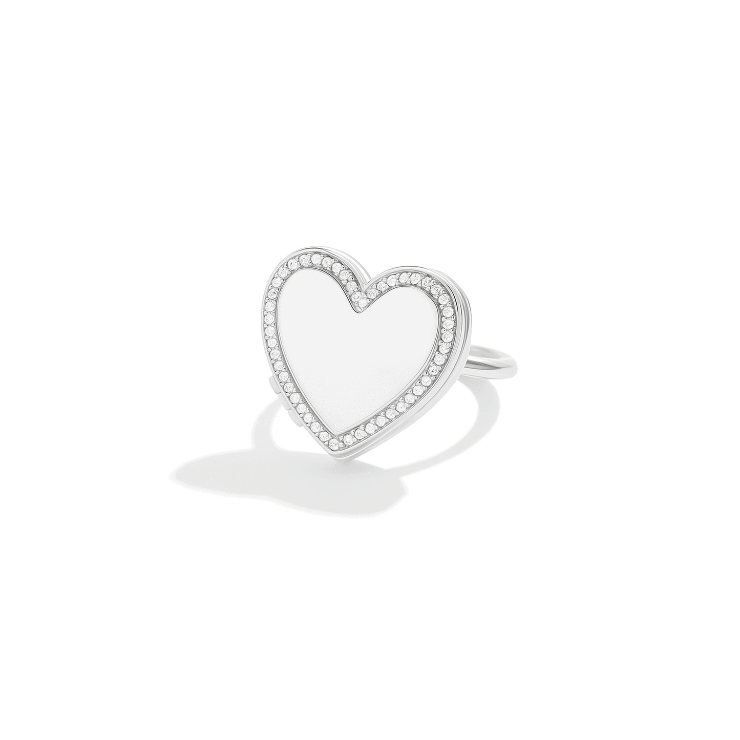 Personalised Photo Locket Ring – Heart