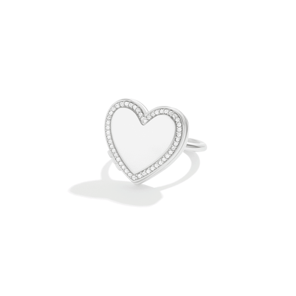 Personalised Photo Locket Ring – Heart
