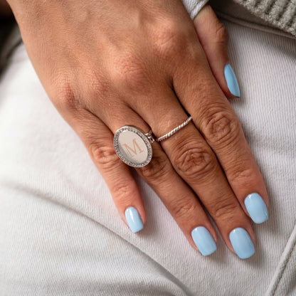 Personalised Photo Locket Ring – Heart