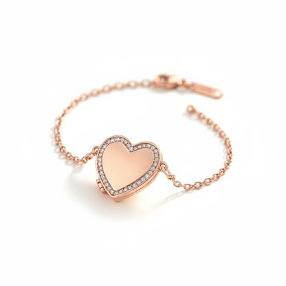 Personalised Photo Locket Bracelet – Heart