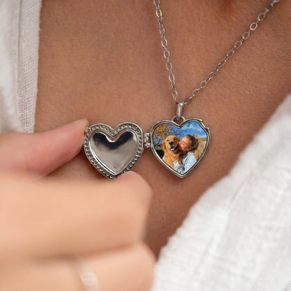 Personalised Photo Locket Necklace – Heart