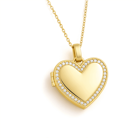 Personalised Photo Locket Necklace – Heart