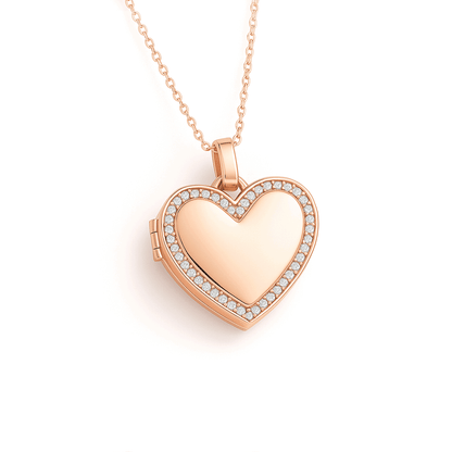 Personalised Photo Locket Necklace – Heart