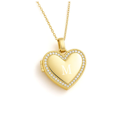 Personalised Photo Locket Necklace – Heart