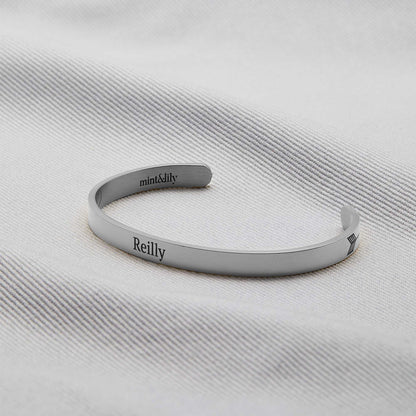 ‘Beautiful Girl You Can Do Hard Things’ Personalised Engraved Bangle